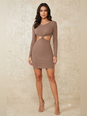 Princess Poly Drake Mini Dress Brown medium/large
